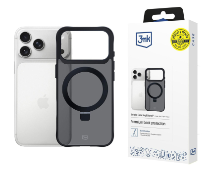 Etui ochronne do smartfonów 3MK Smoke Case Mag&Stand do iPhone 17 Pro 5903108665261